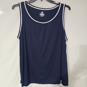 Navy Blue Sleeveless Women's Top